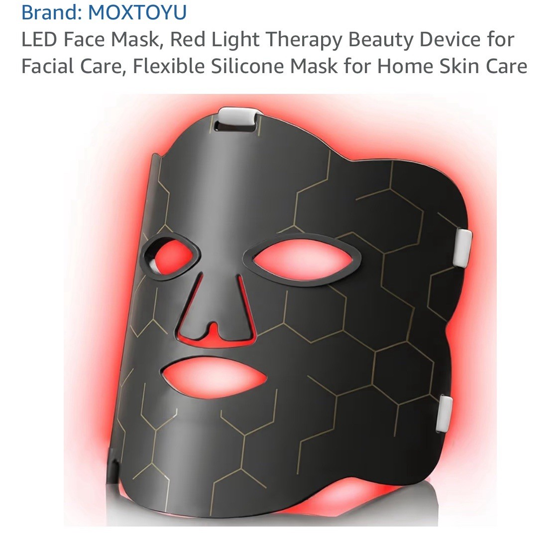 Red Light Therapy Face Mask 70 LED Soft Silicone Anti-Aging Wrinkle Skin Care