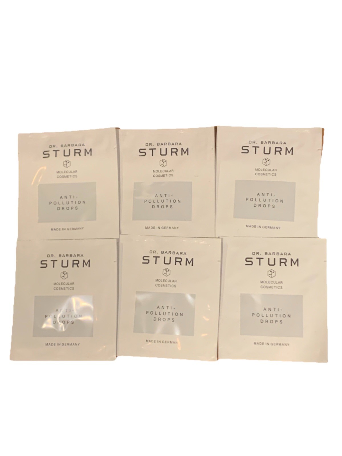 Dr Barbara Sturm Molecular Cosmetics Anti Pollution Drops 6 Samples .06 oz Each