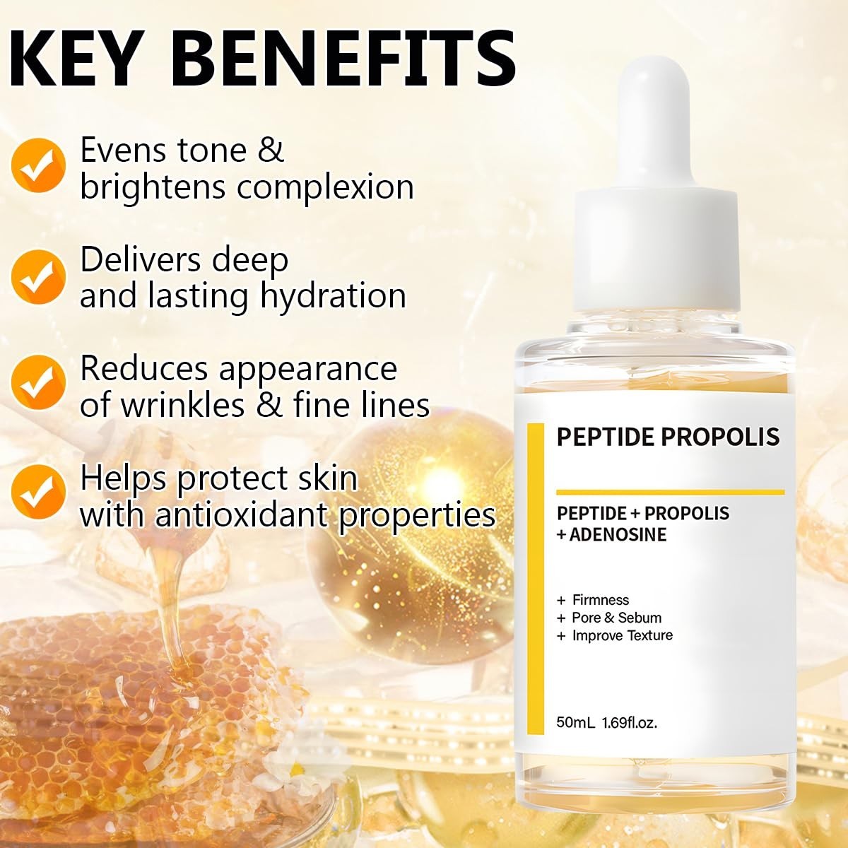 All Skin Types Hydration & Wrinkle Serum – 2PCS with Peptide Complex 1.69 fl. oz