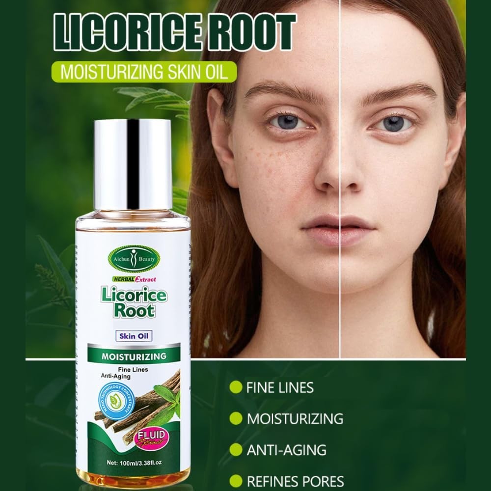 AICHUN BEAUTY Licorice Root Moisturizing Body Skin Oil Spots Anti-Aging 100ml