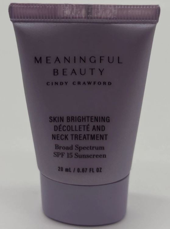 Meaningful Beauty Skin Brightening Decollete Neck Treatment SPF 15 .67 oz Sealed