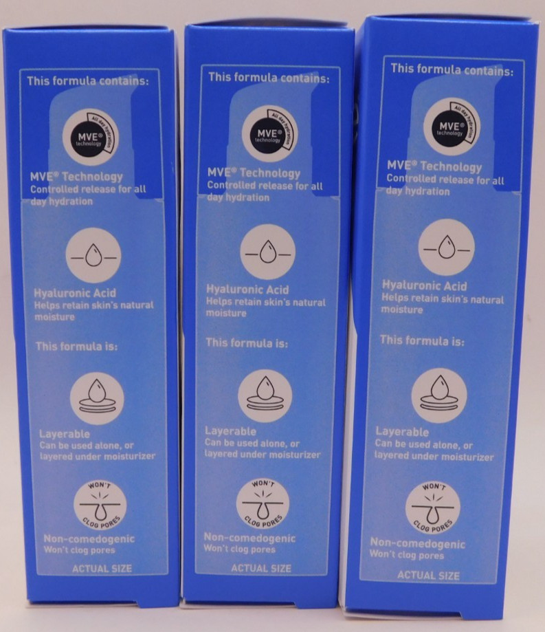 3PK CeraVe Hydrating Hyaluronic Acid Serum 1Fl Oz EACH New & Unused