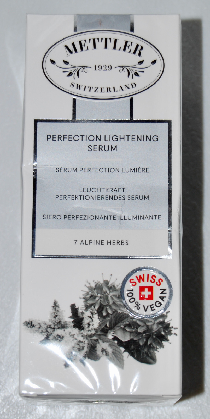 NIB METTLER Switzerland Perfection Lightening Serum for All Skin Types 1 fl oz