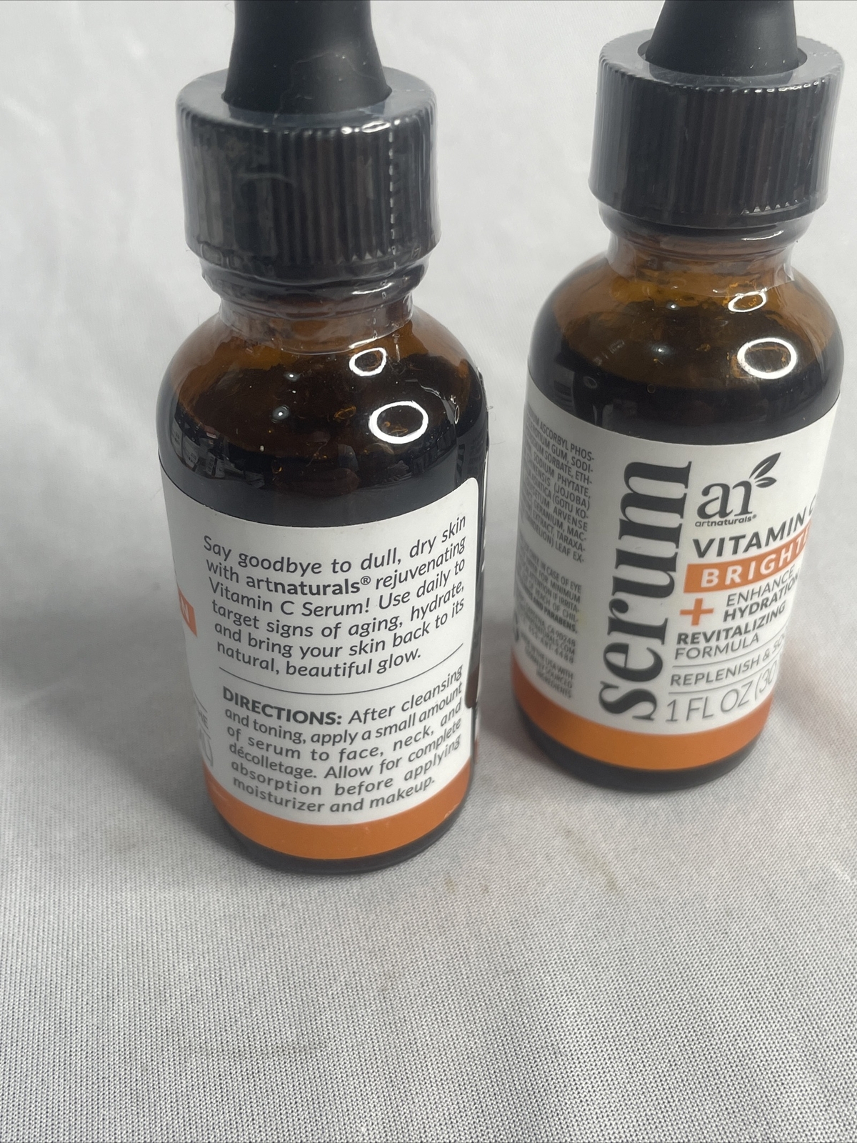 Lot of 2 artnaturals Vitamin C Brighten Revitalizing Formula Serum 1 fl. oz.