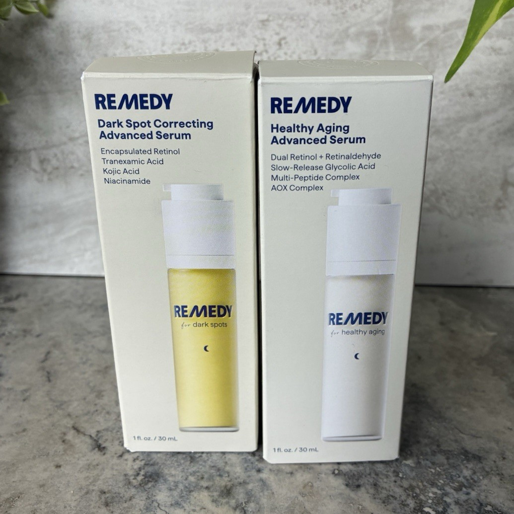 REMEDY Face Serum Set: Dark Spot Correcting & Healthy Aging, 1 fl oz