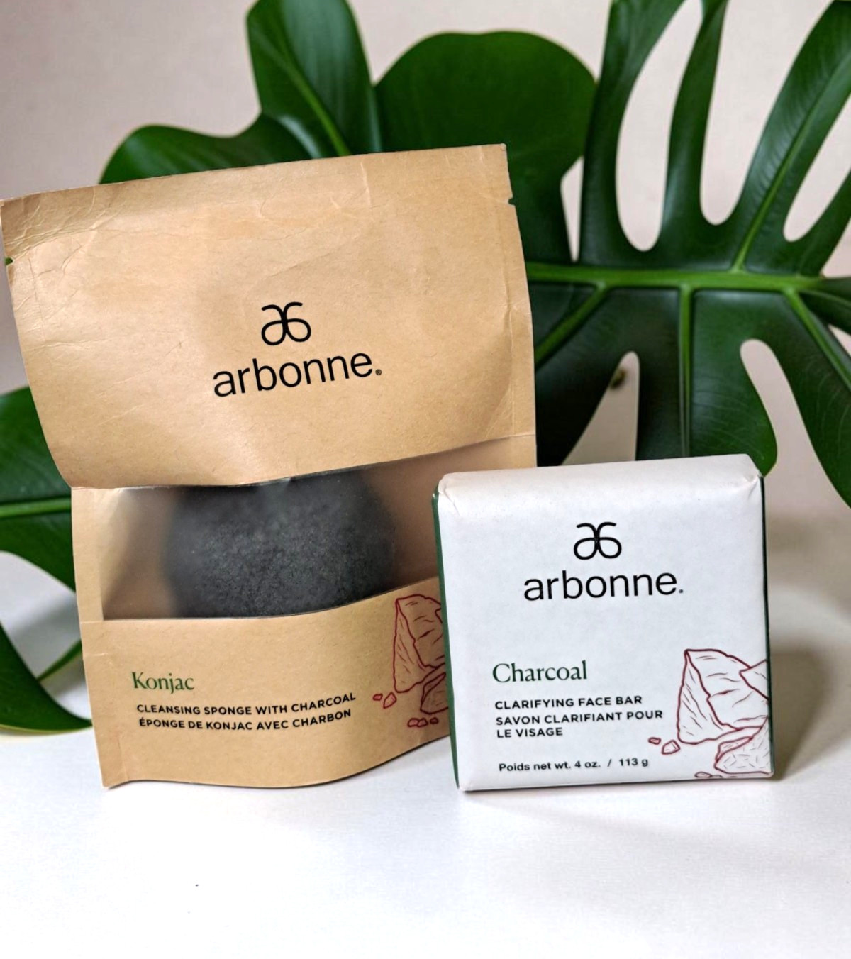 Arbonne Charcoal Face Bar & Konjac Cleansing Sponge