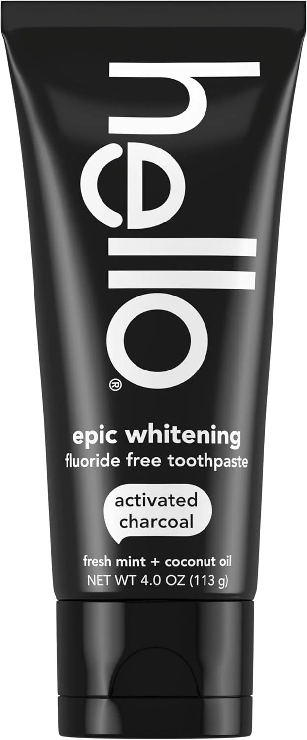 hello Epic Whitening Charcoal Fluoride Free Toothpaste, Activated Charcoal Tooth