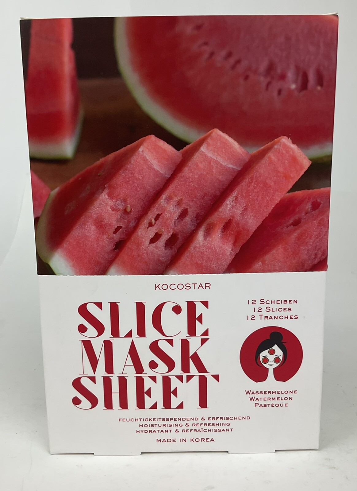 KOCOSTAR Slice Hydration Sheet Watermelon 12 Sheets new in box