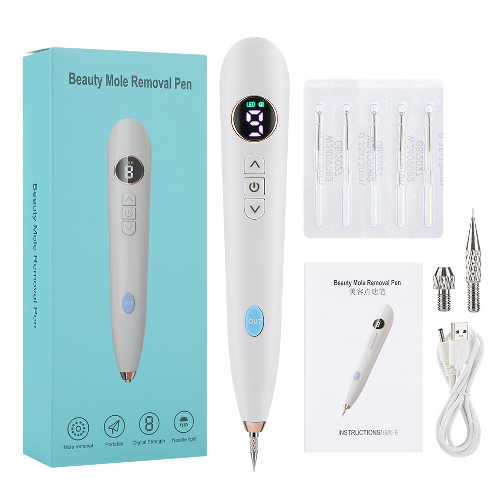 Plasma Pen for Mole Wart & Skin Tag Removal 9 Level Adjustable Mole Remover Tool