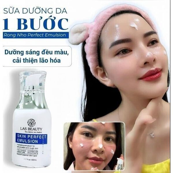 ORIGINAL Las Beauty Skin Perfect Emulsion 50ml – Sữa Dưỡng Rong Nho EXP 2027