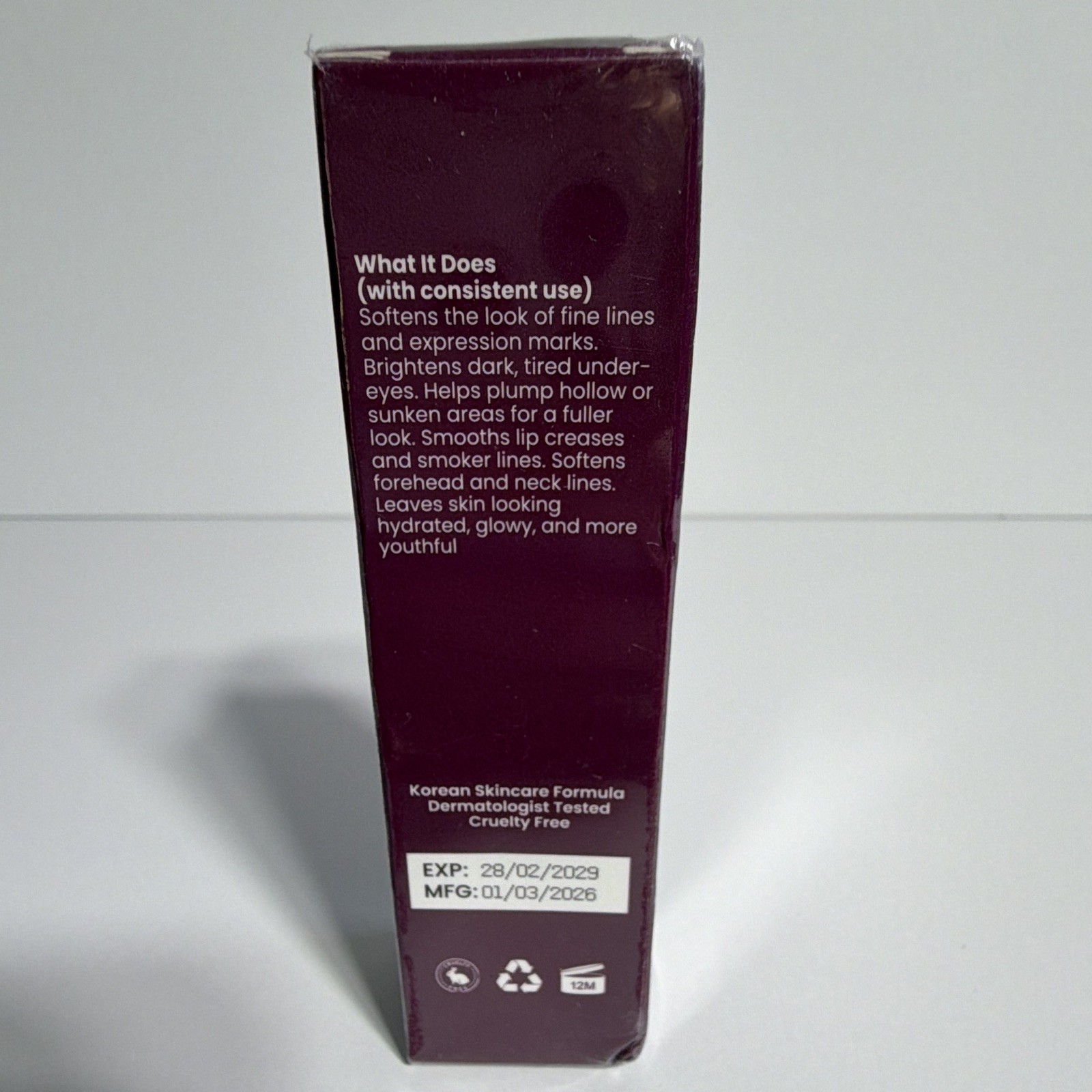 HER+ Calcium Balm Wrinkle Core Stick 0.32 oz Cruelty-Free Dark Circles