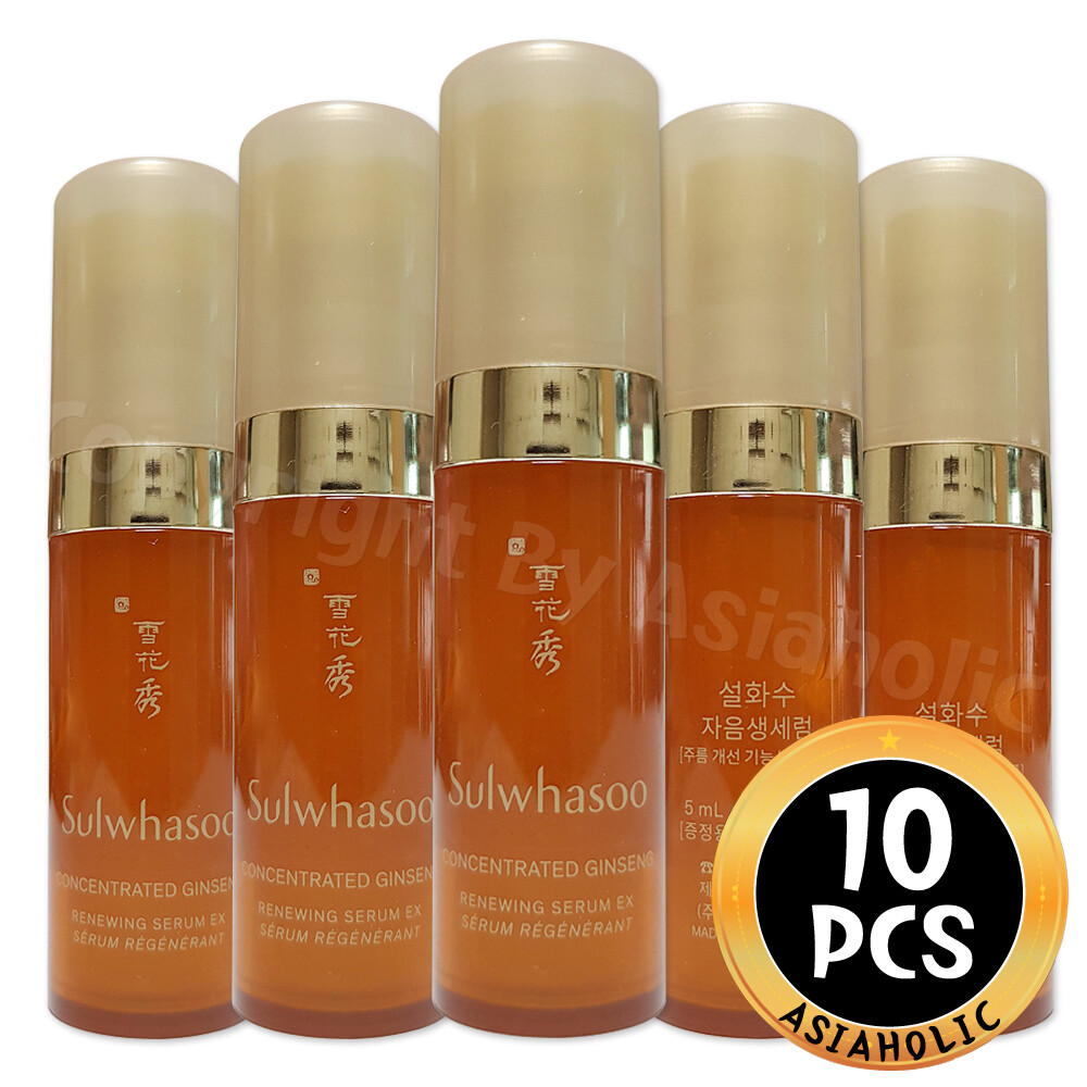 Sulwhasoo Concentrated Ginseng Renewing Serum EX 5ml x 10pcs (50ml) Newest Ver