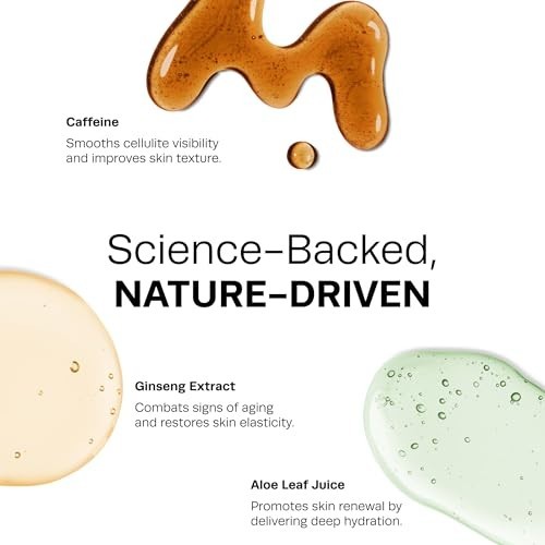 Slimming Body Gel – Skin Firming & Toning, Caffeine & Aloe, Fast-Absorbing Formu