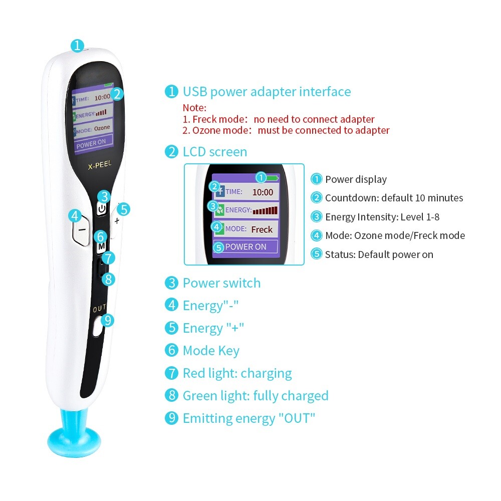 2025 New Ozone Plasma Pen Jet for Skin Rejuvenation & Acne Treatment Removal