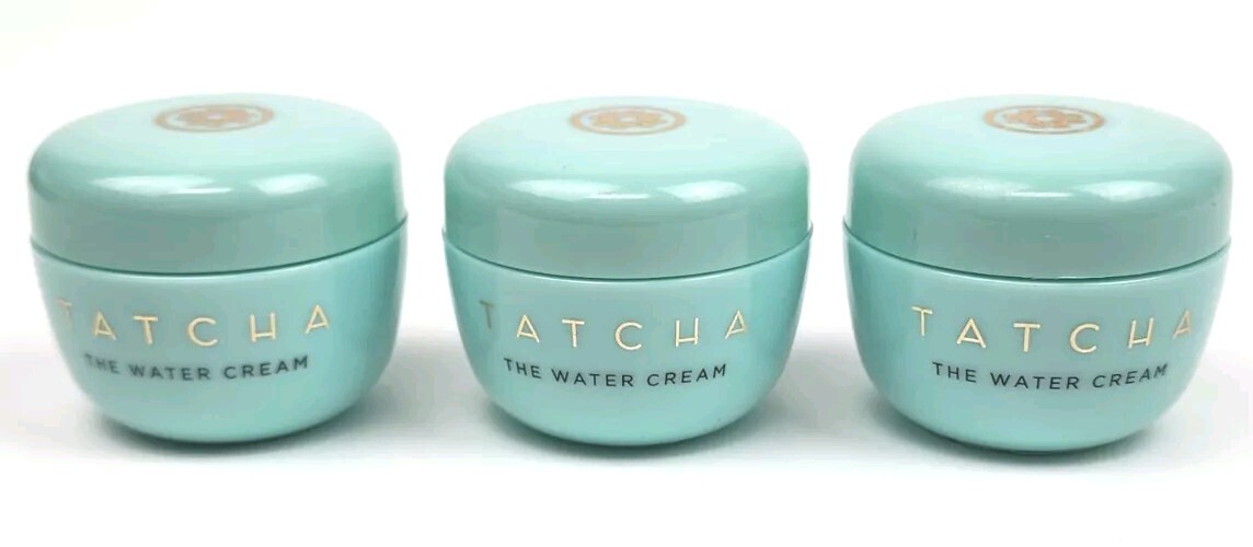6 x Tatcha The Water Cream Moisturizer 0.34 oz / 10mL Travel Size