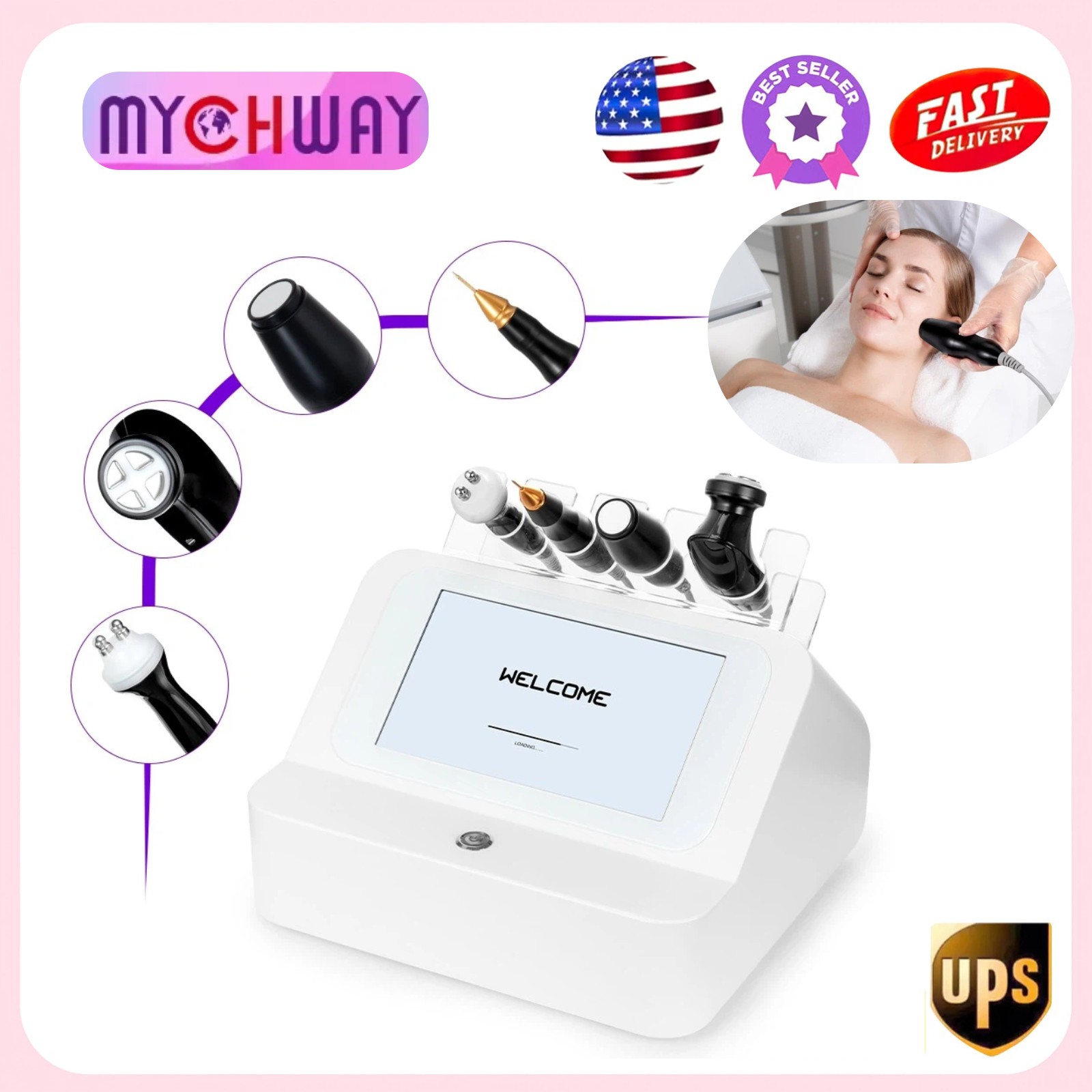NEW 4 in 1 Plasma Beauty Machine Mole Spot Minimizing Taut Skin Facial Care Spa