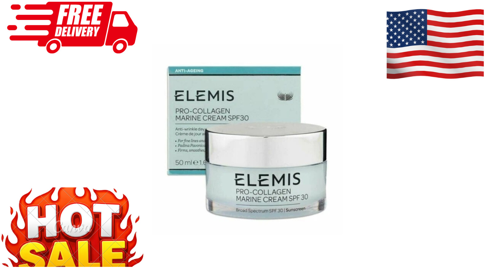 Elemis 50140 Pro-collagen SPF30 Marine Cream 50 Ml