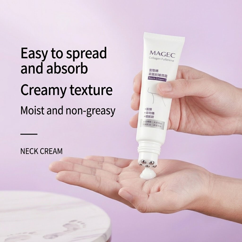 1-5Pcs Magec Collagen Fullerene Neck Cream – Neck Skincare with Collagen