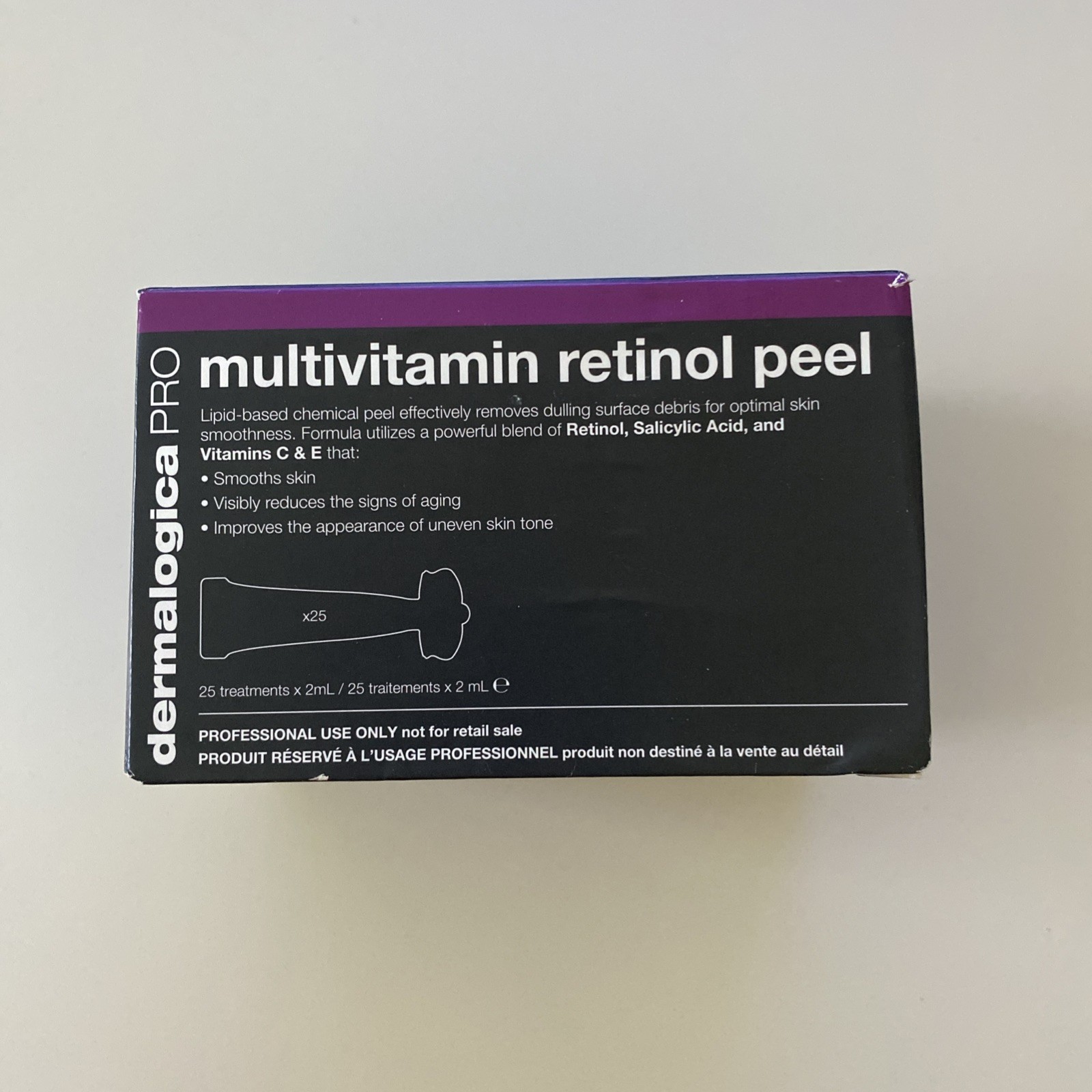 Dermalogica Multivitamin Retinol Peel PRO Size 25 Treatments New In Box