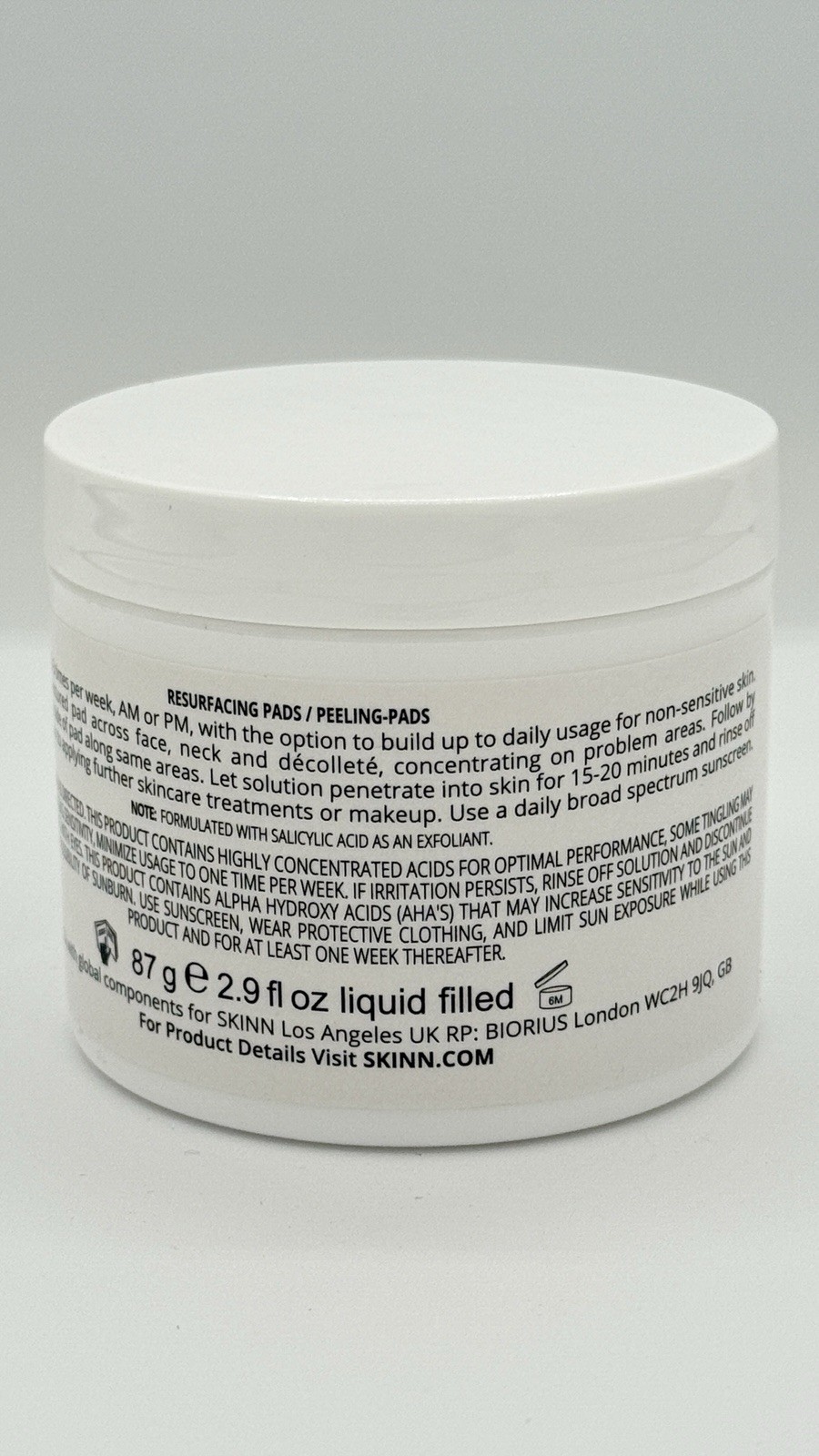 Skinn NON-NEGOTIABLES Multi-Acid Resurfacing Pads (60 PADS) 2.9 Oz