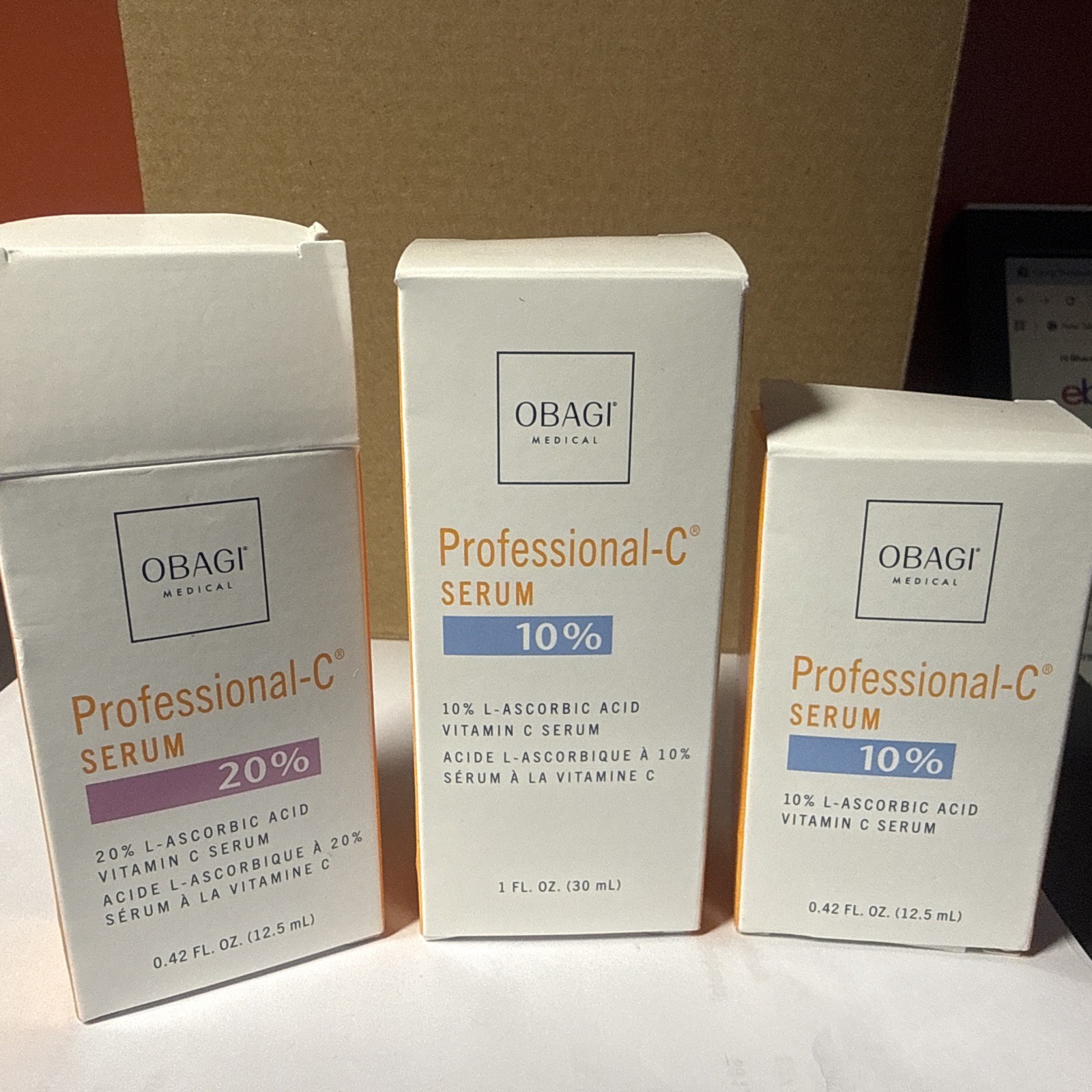Obagi Professional-C Vitamin C Serum, NEW IN BOX Chose from 10% or 20% and Size