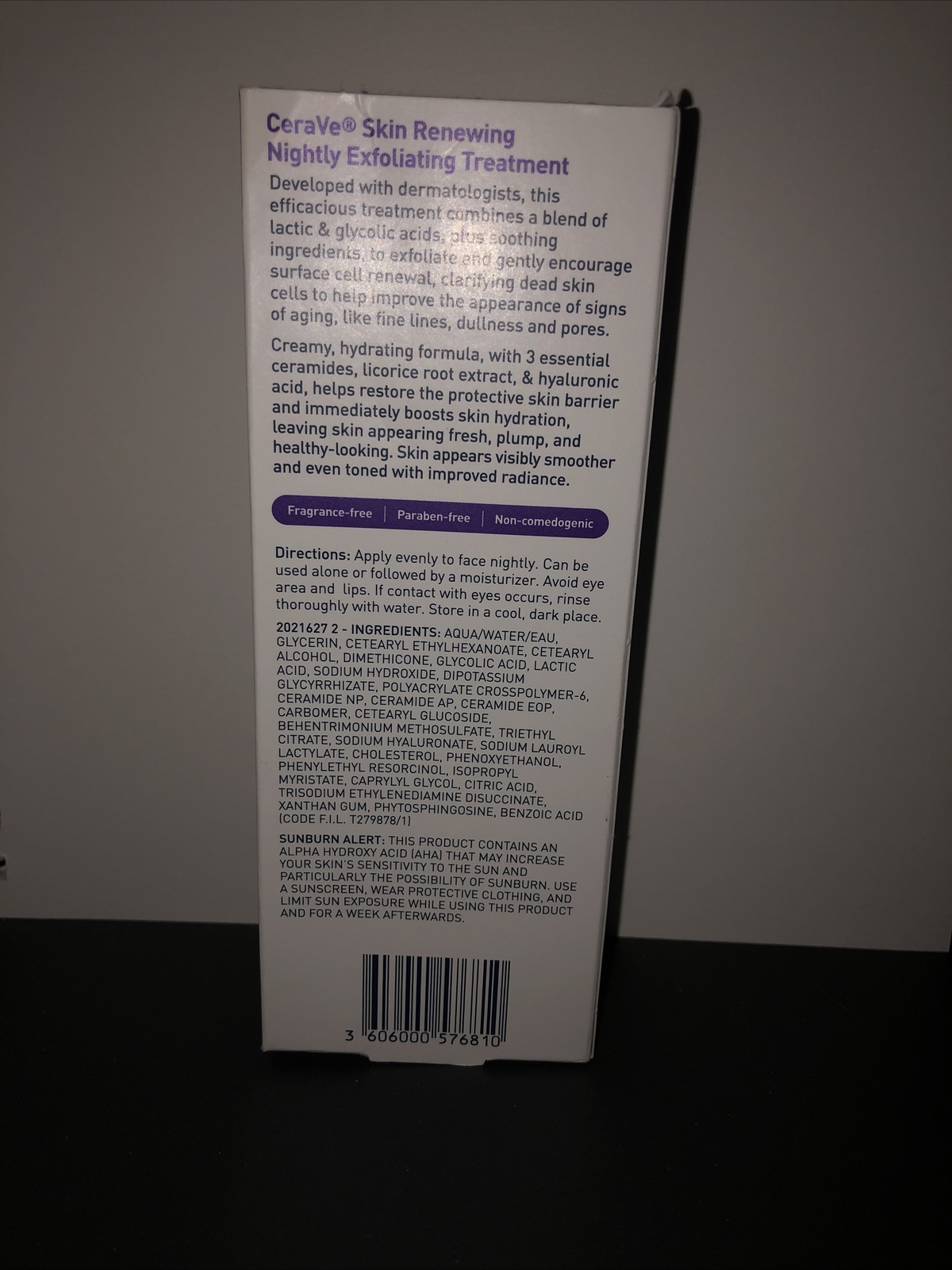 CeraVe Skin Renewing Nightly Exfoliating Treatment Serum – 1.7 fl oz (S4612500)