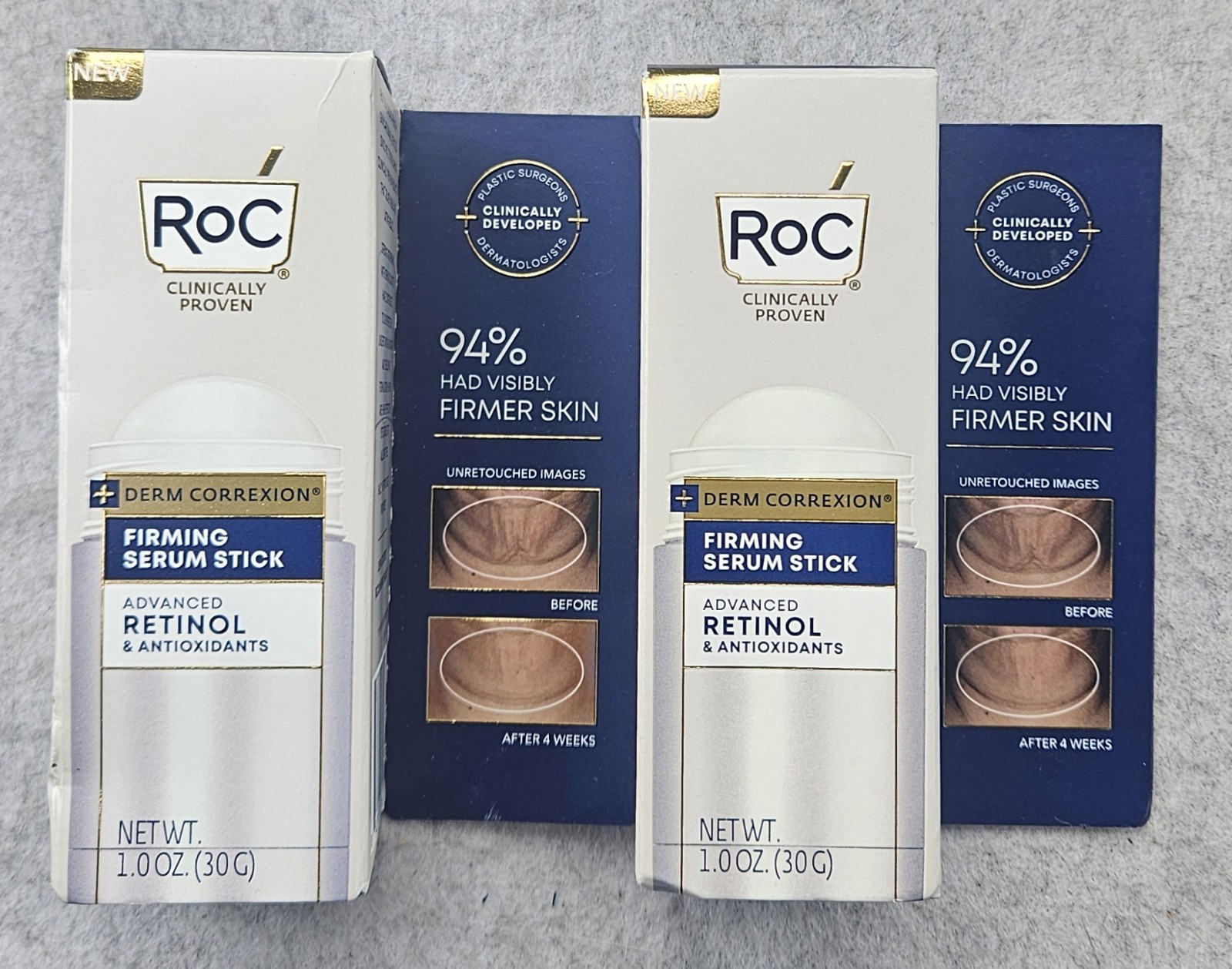 RoC Derm Correxion Firming Serum Stick w Retinol – reduce lines – Lot of 2 – new