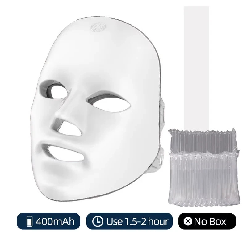 7 Color LED Light Therapy Facial Mask Wireless Skin Rejuvenation Anti Aging SPA