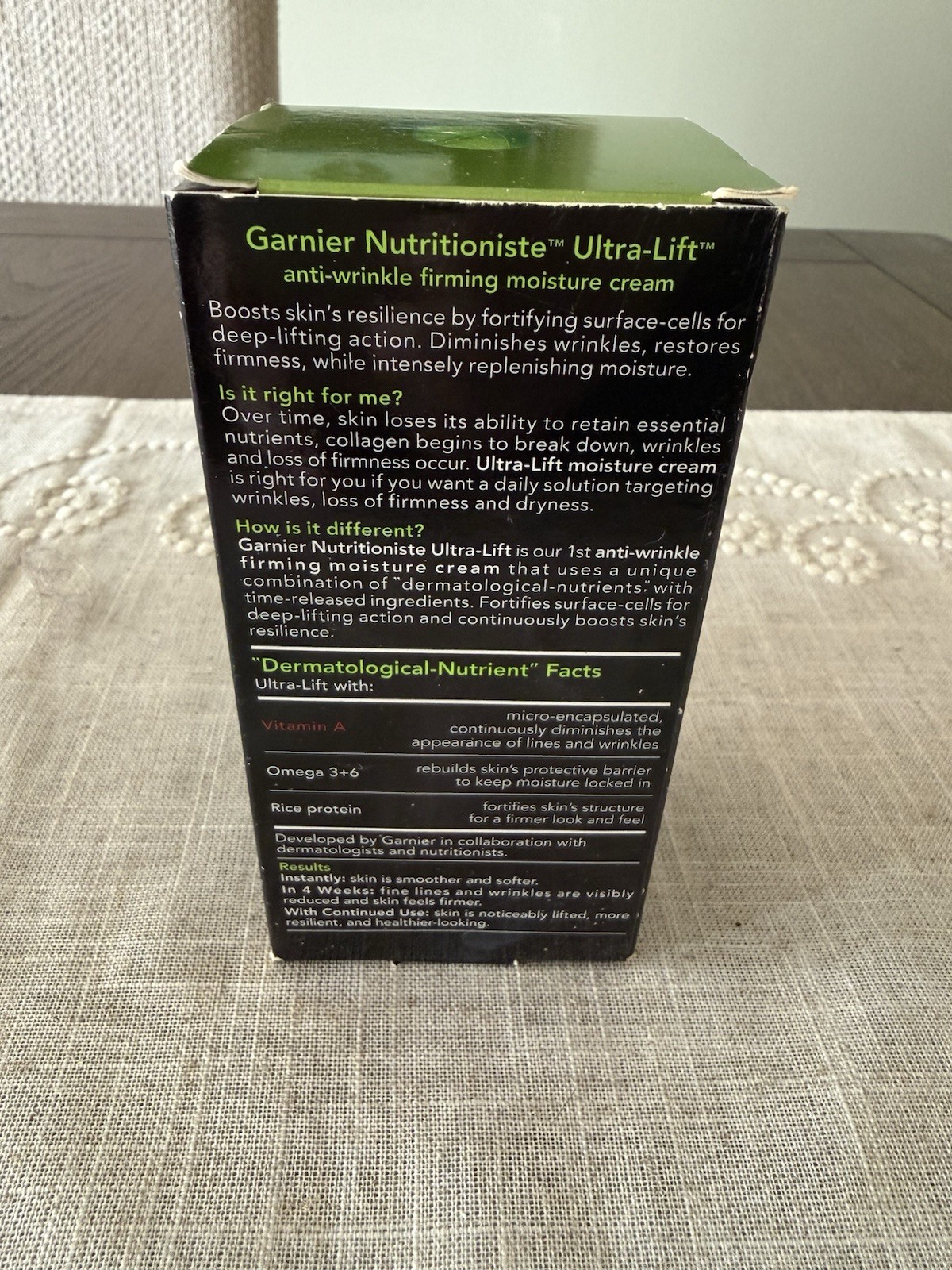 Garnier Ultra-Lift Anti-Wrinkle Firming Moisturizer SPF 15 Daily Use 1.6oz