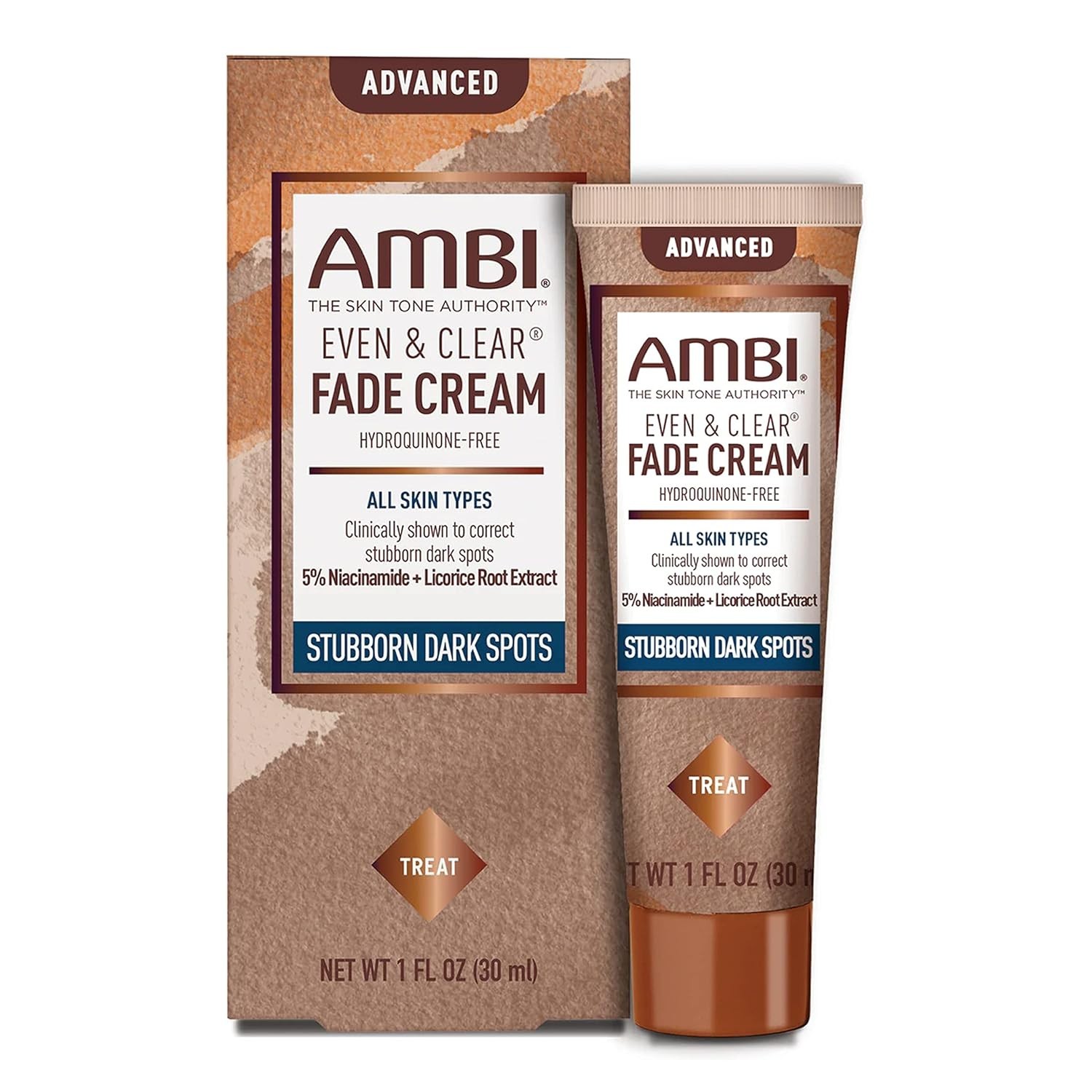 Ambi Even & Clear Advanced Fade Cream, Hydroquinone-free, Hyperpigmentation Trea
