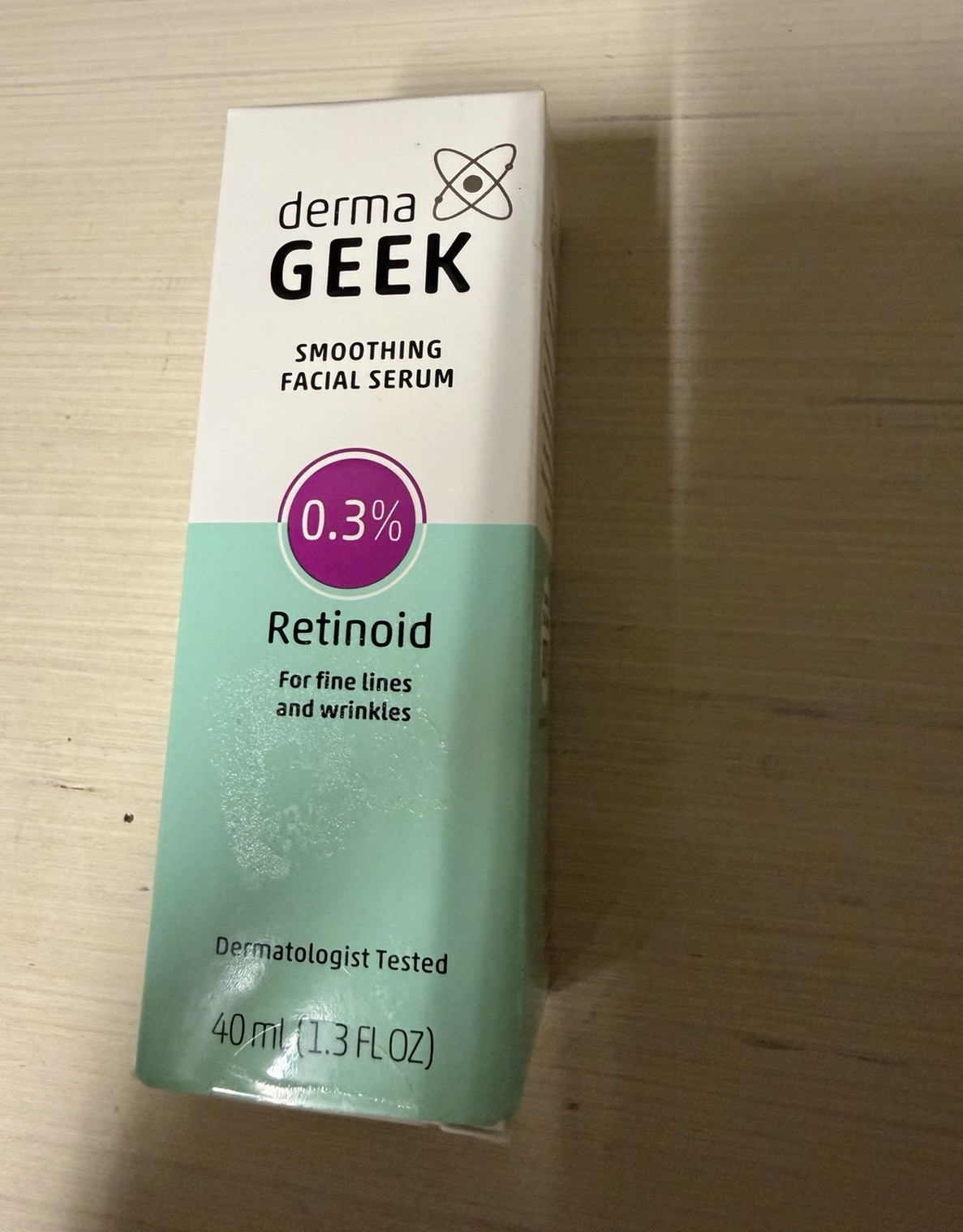 derma GEEK Smoothing Facial Serum 0.3% Retinoid 40 mL Dermatologist Tested