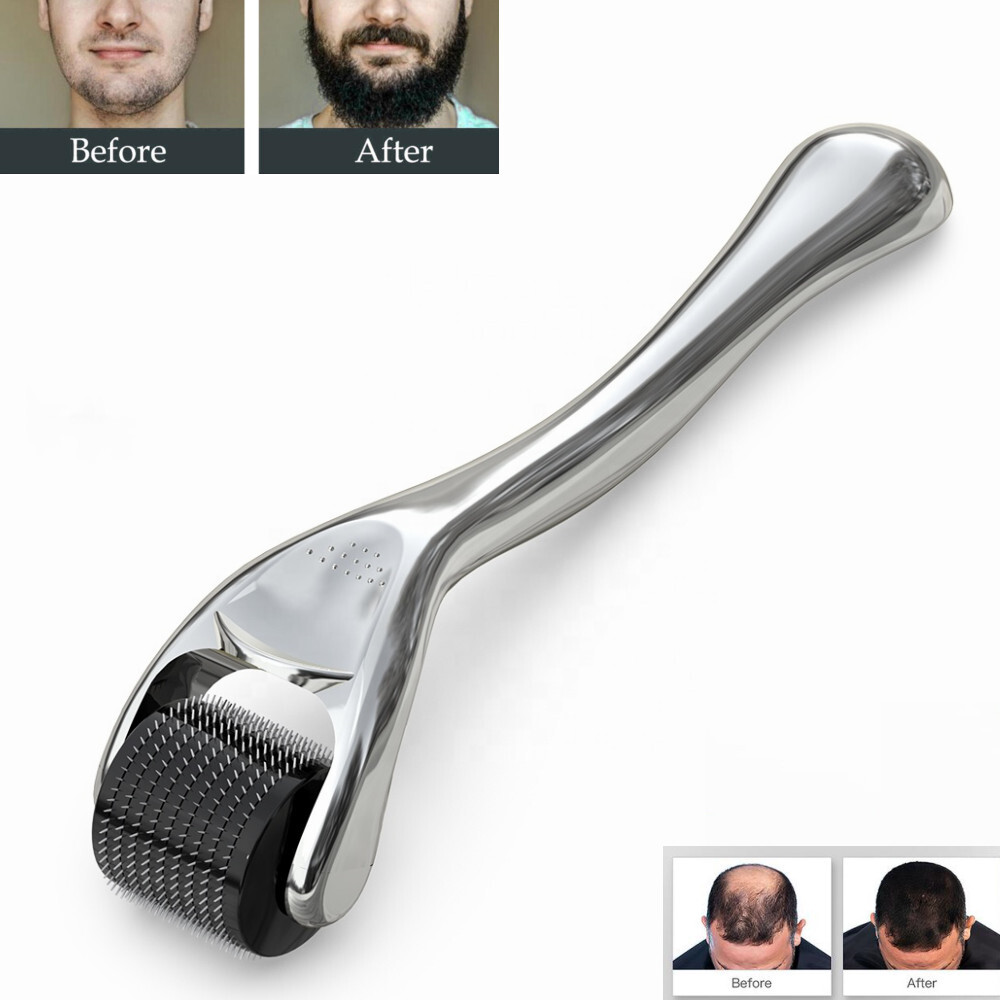 Micro Needle 540 Roller Derma Roller Titanium Hair/Beard Regrowth Anti Hair Loss