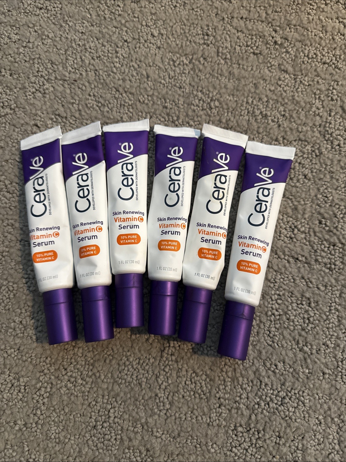6x CeraVe Skin Renewing Vitamin C Serum 1oz (30ml) New Without Box