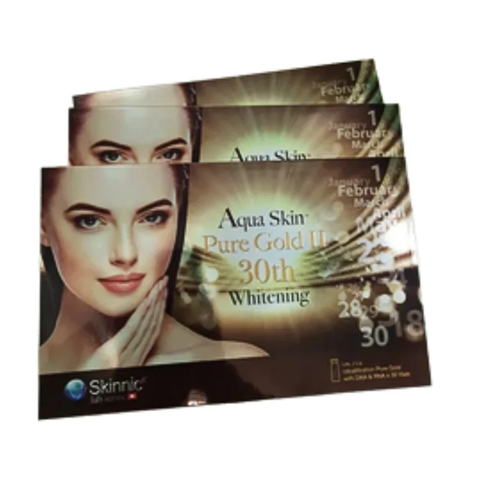 1 box 30s Aqua Skin Pure Gold Anti Aging Whitening Serum EXP.2029 DHL EXPRESS