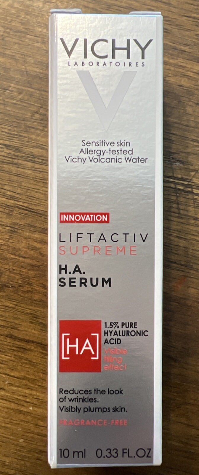 VICHY Liftactiv Supreme H.A Serum 1.5% Pure Hyaluronic Acid 10ml/0.33 Oz New Box