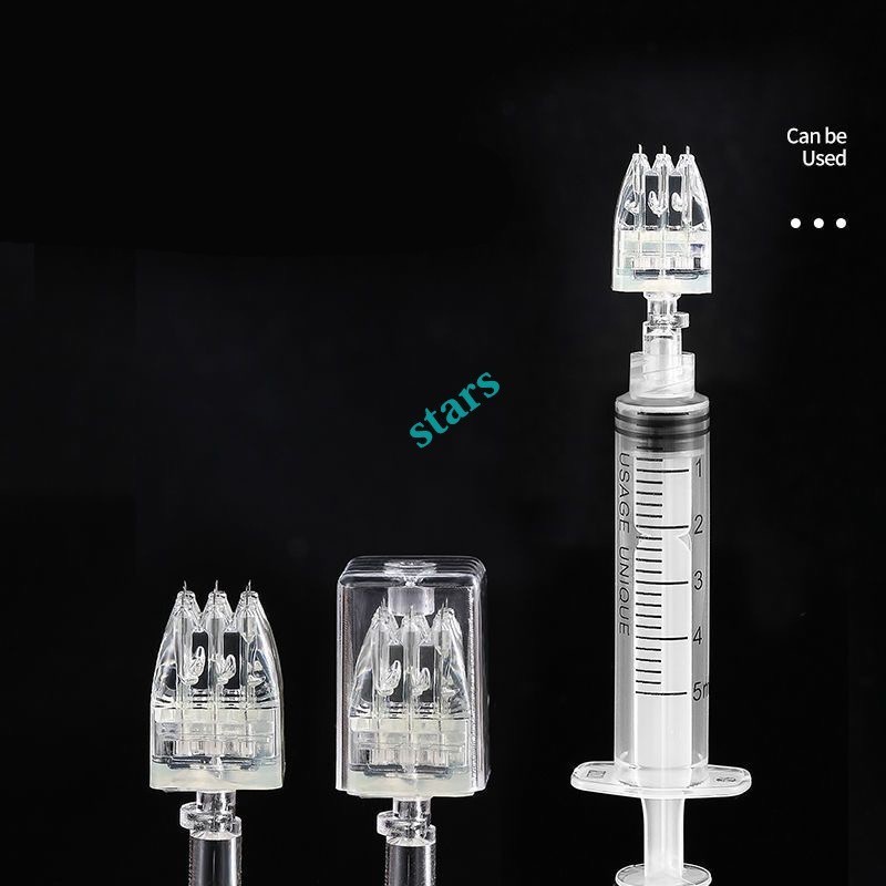 Crystal Multi Needle 9Pins Microneedle 34G-1.2/1.5mm For Beauty Facial Skin Care