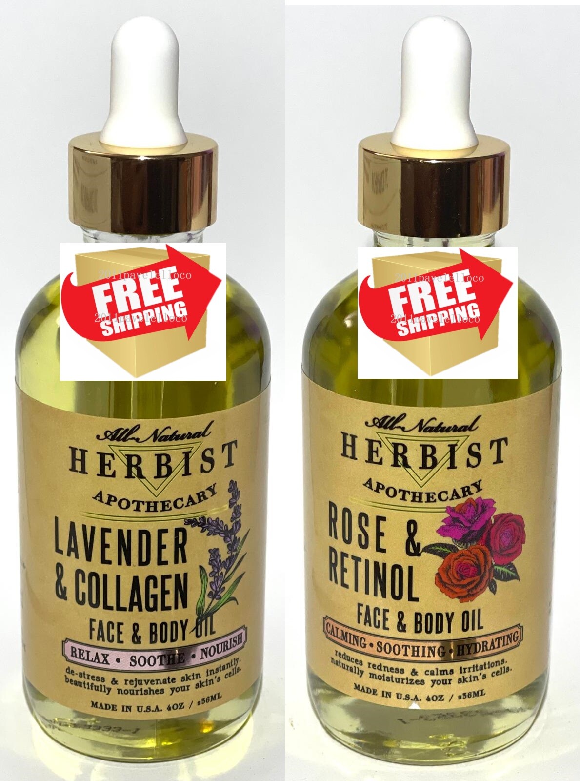 HERBIST APOTHECARY Rose & Retinol o Lavender & Collagen / Face & Body oil