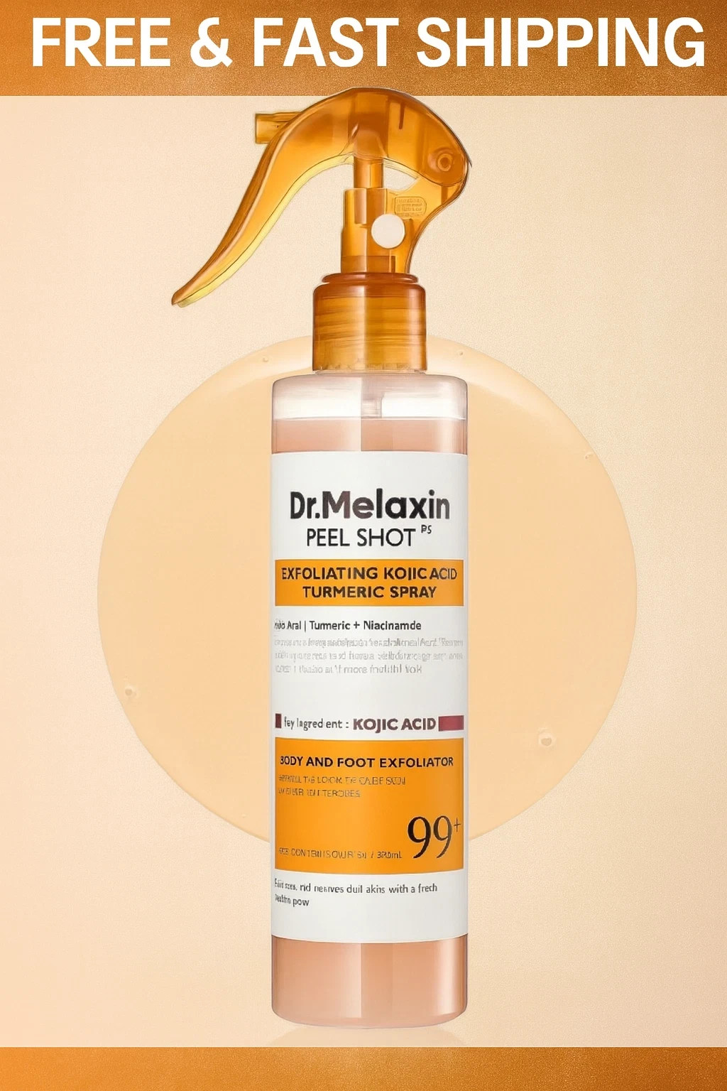 Dr.Melaxin Peel Shot Kojic Acid Turmeric Exfoliating Spray 200ml