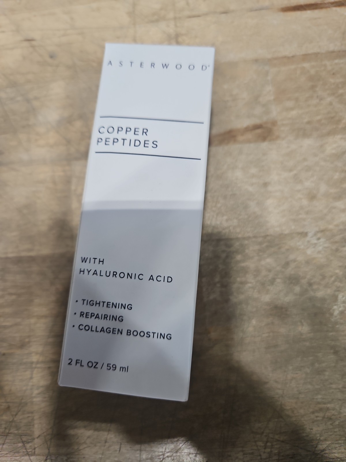 NIB – ASTERWOOD Copper Peptides Serum w/ HA for Face – 2 oz. EXP. 12/2027