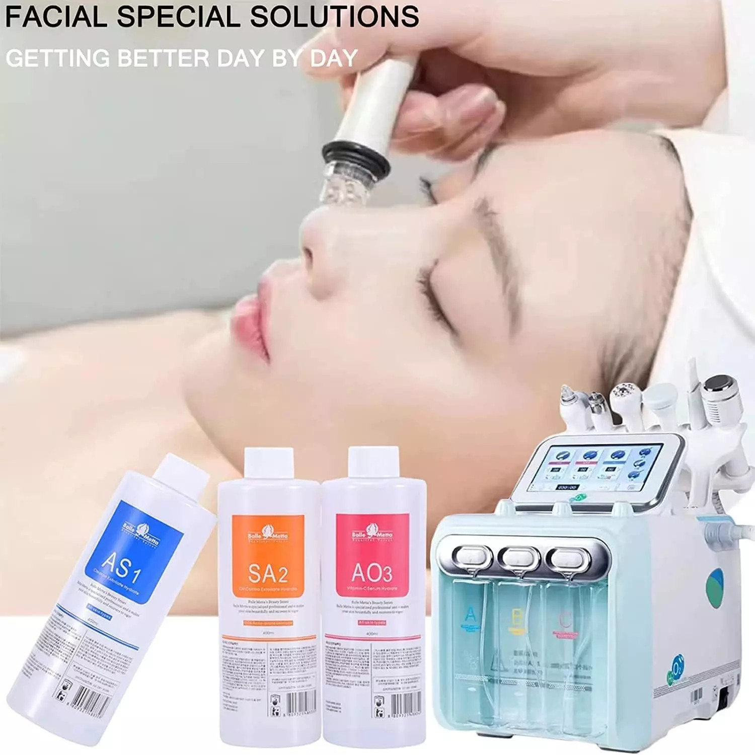 Aqua Peeling Solution Facial Serum for Dermabrasion Machine 3X 400ML