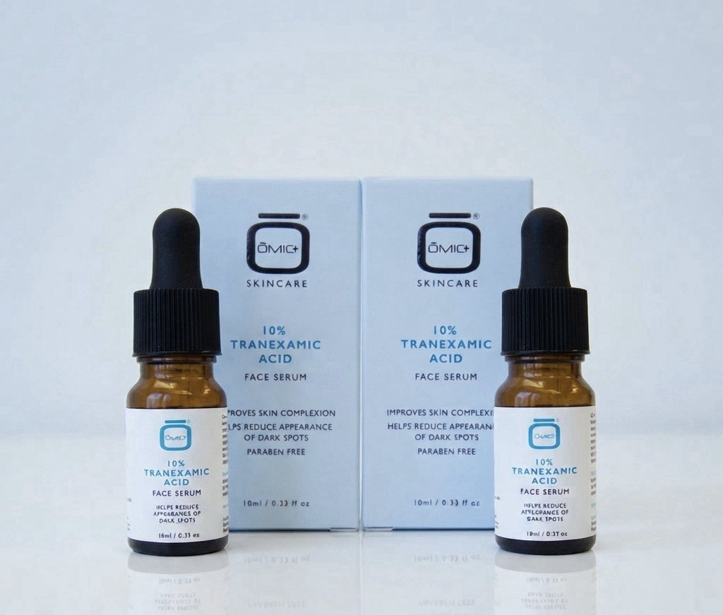 2 X OMIC+ Skincare 10%Tranexamic Acid Face Serum 0.33fl.oz. Mini New/Sealed Box