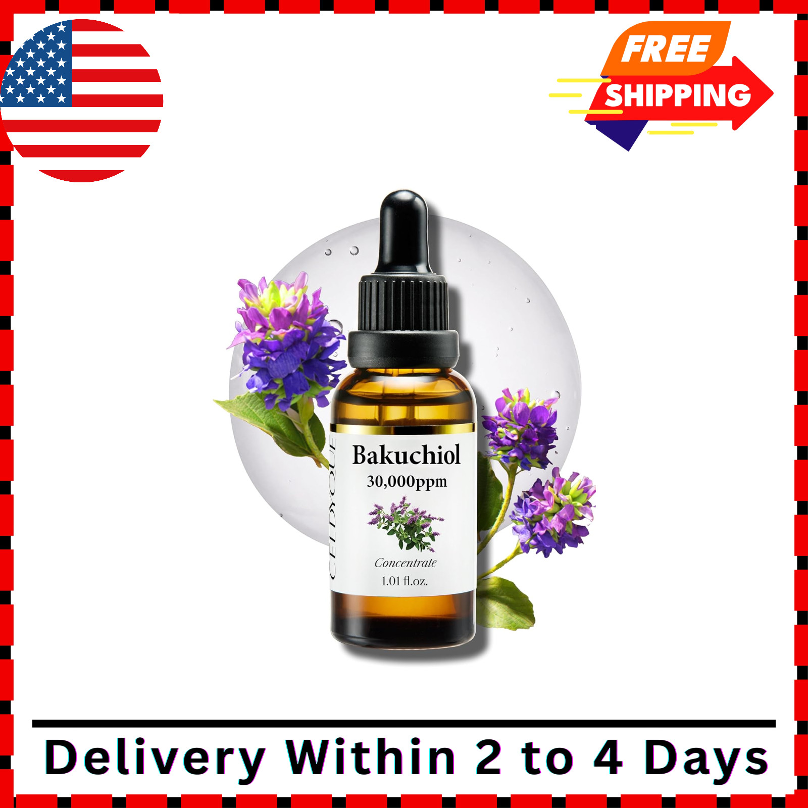 Korean Bakuchiol Concentrate DIY Mix-in Serum 30,000 ppm – High Potency Retin…