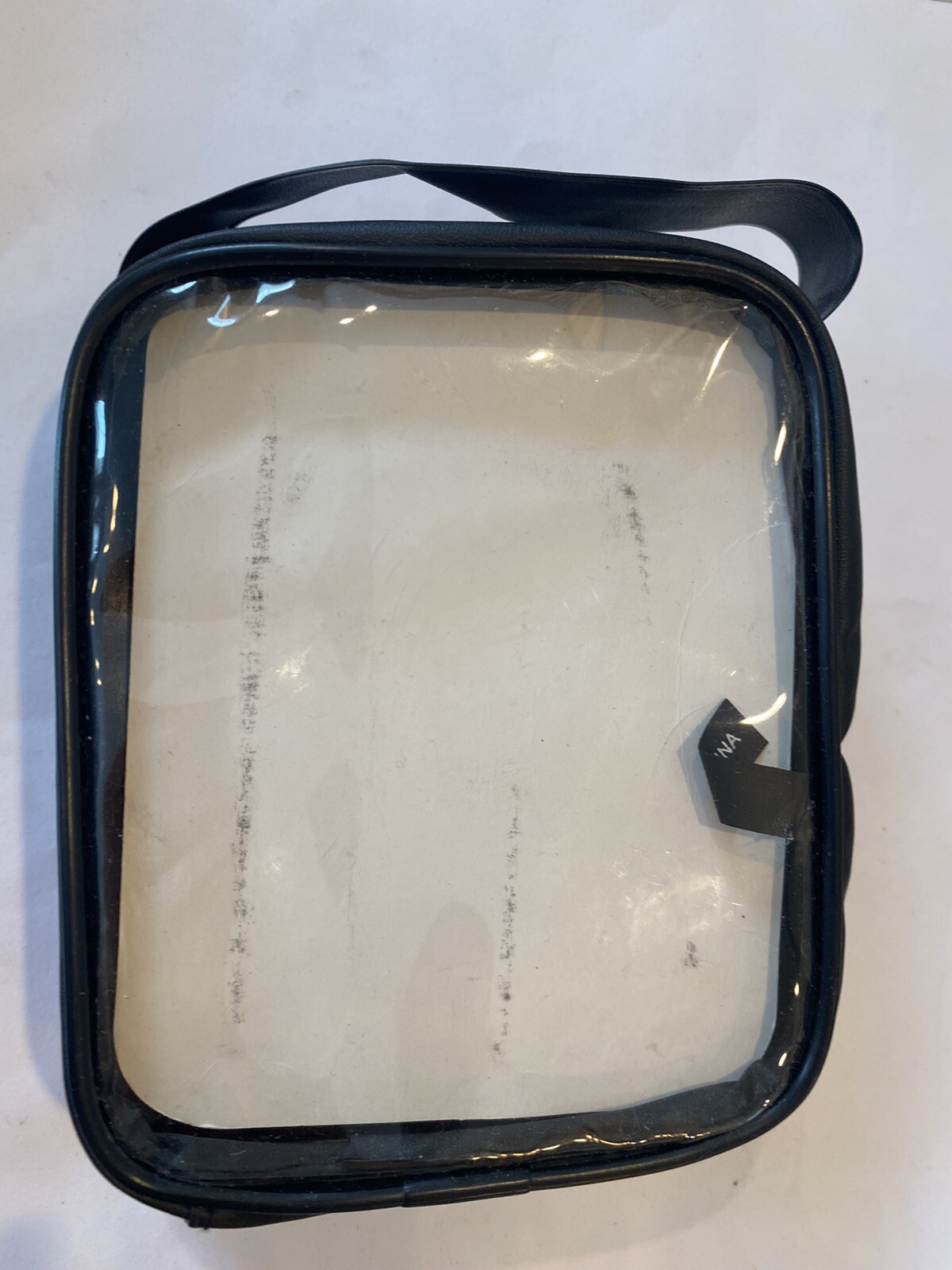 Jan Marini Skin Research Clear Storage Travel Pouch Zip Around Case 5.5” X 4.5”