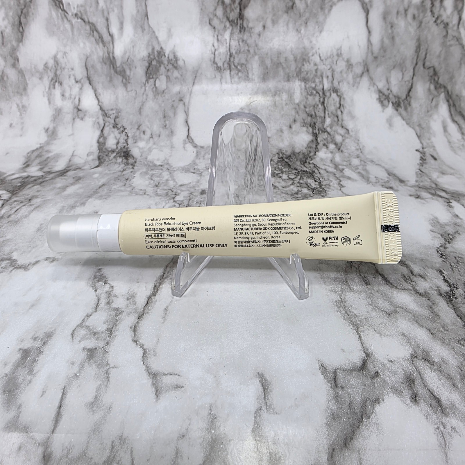 Haruharu Wonder Black Rice Bakuchiol Eye Cream 0.67oz Exp 04/2028