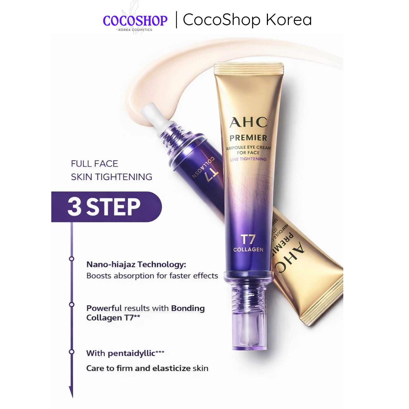 AHC Premier Line Tightening Eye Cream Season 13 40ml Anti Aging Korean Skincare