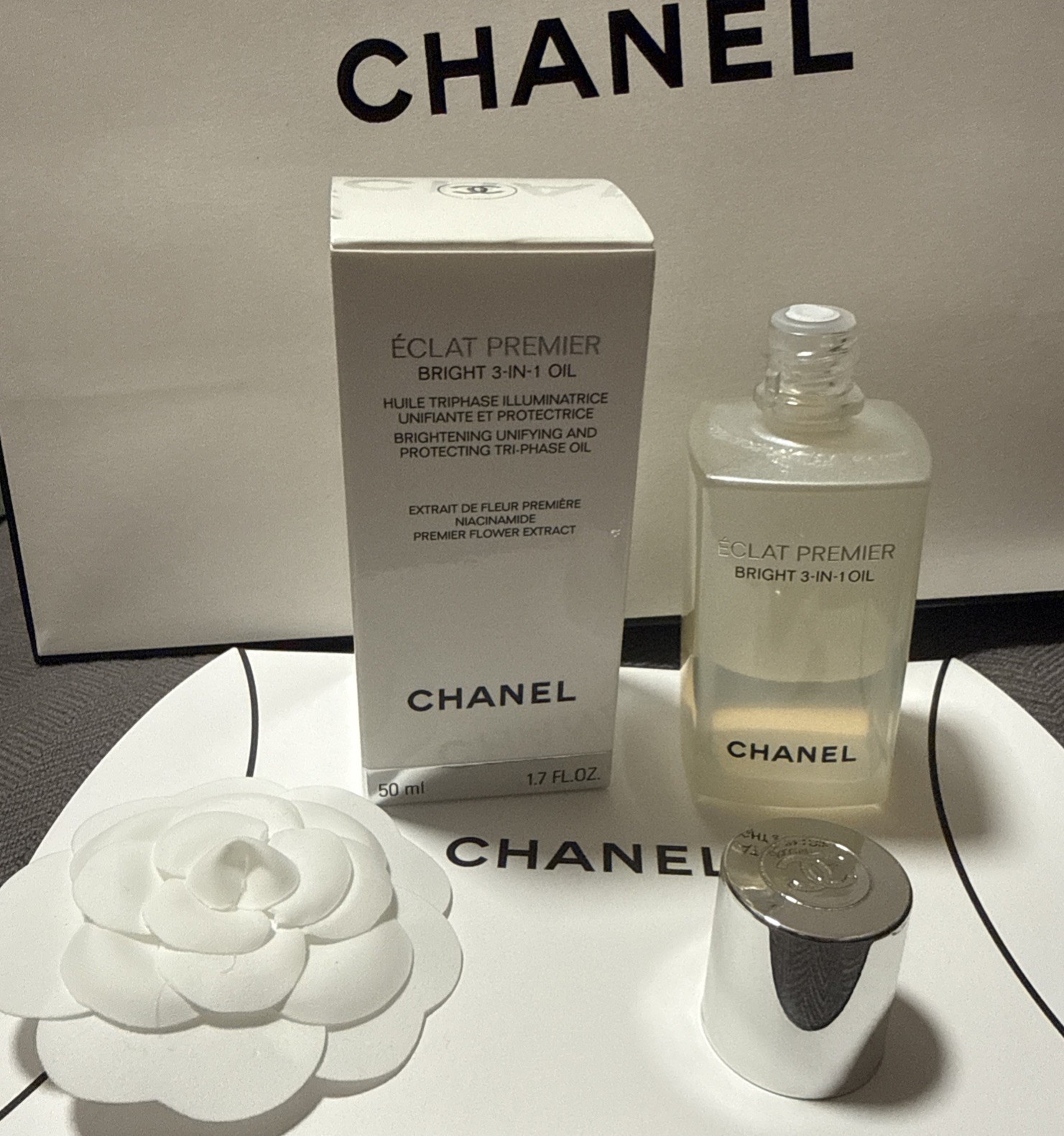 CHANEL ÉCLAT PREMIER Bright 3-In-1 Oil Face Serum 30ml Radiance Skincare New