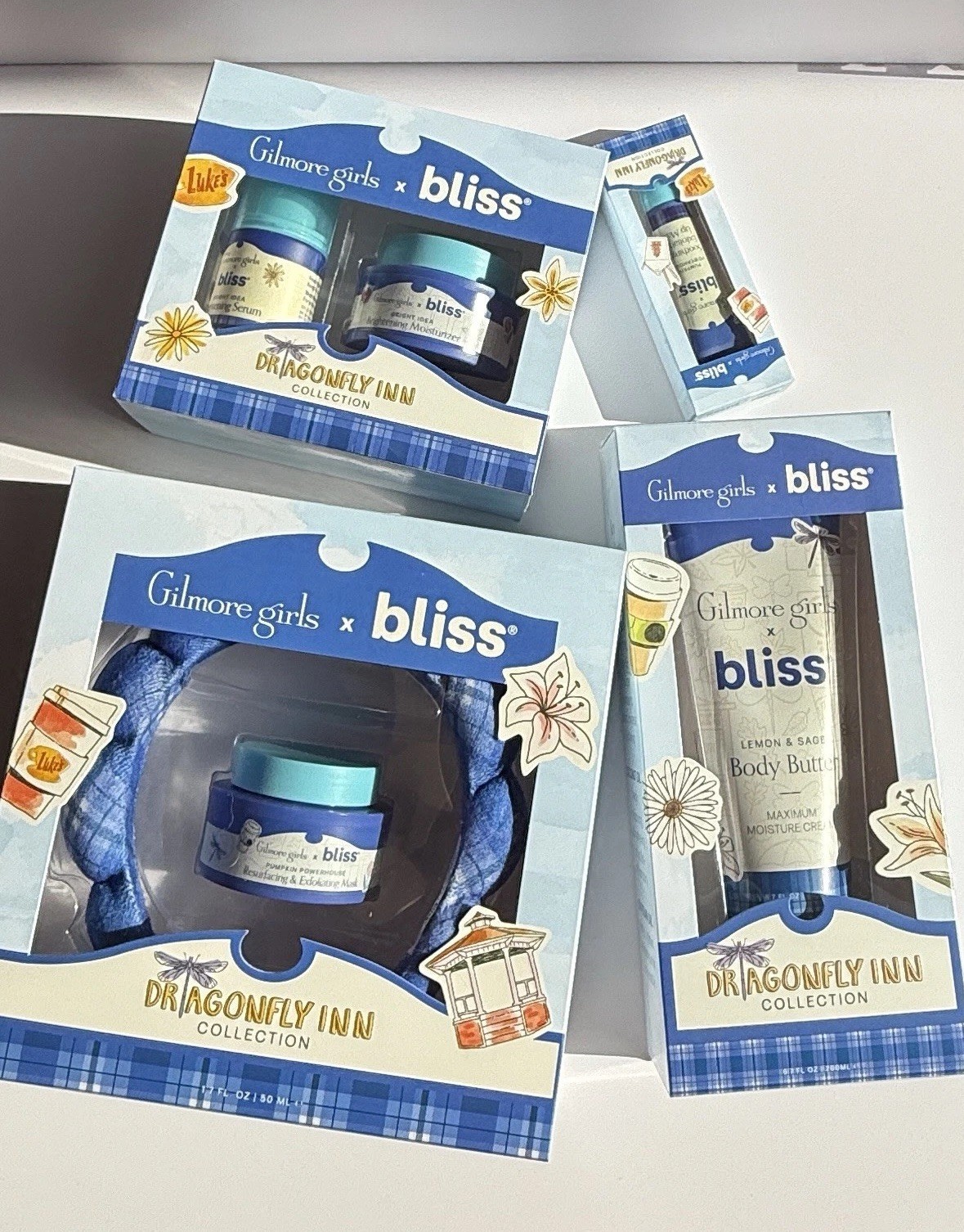 (4x) AUTHENTIC BLISS x Gilmore Girls Collection LIMITED EDITION FS BNIB