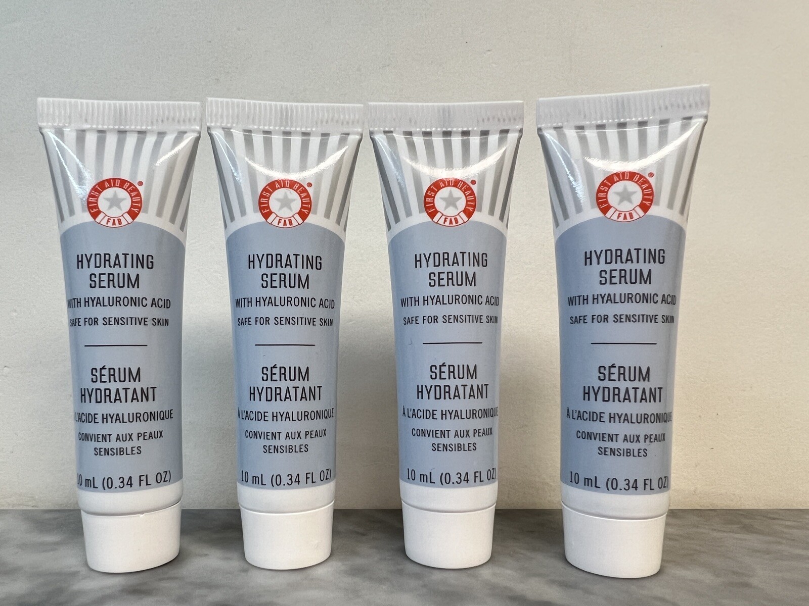 First Aid Beauty FAB Hydrating Serum with Hyaluronic Acid 10mL x 4 Tubes