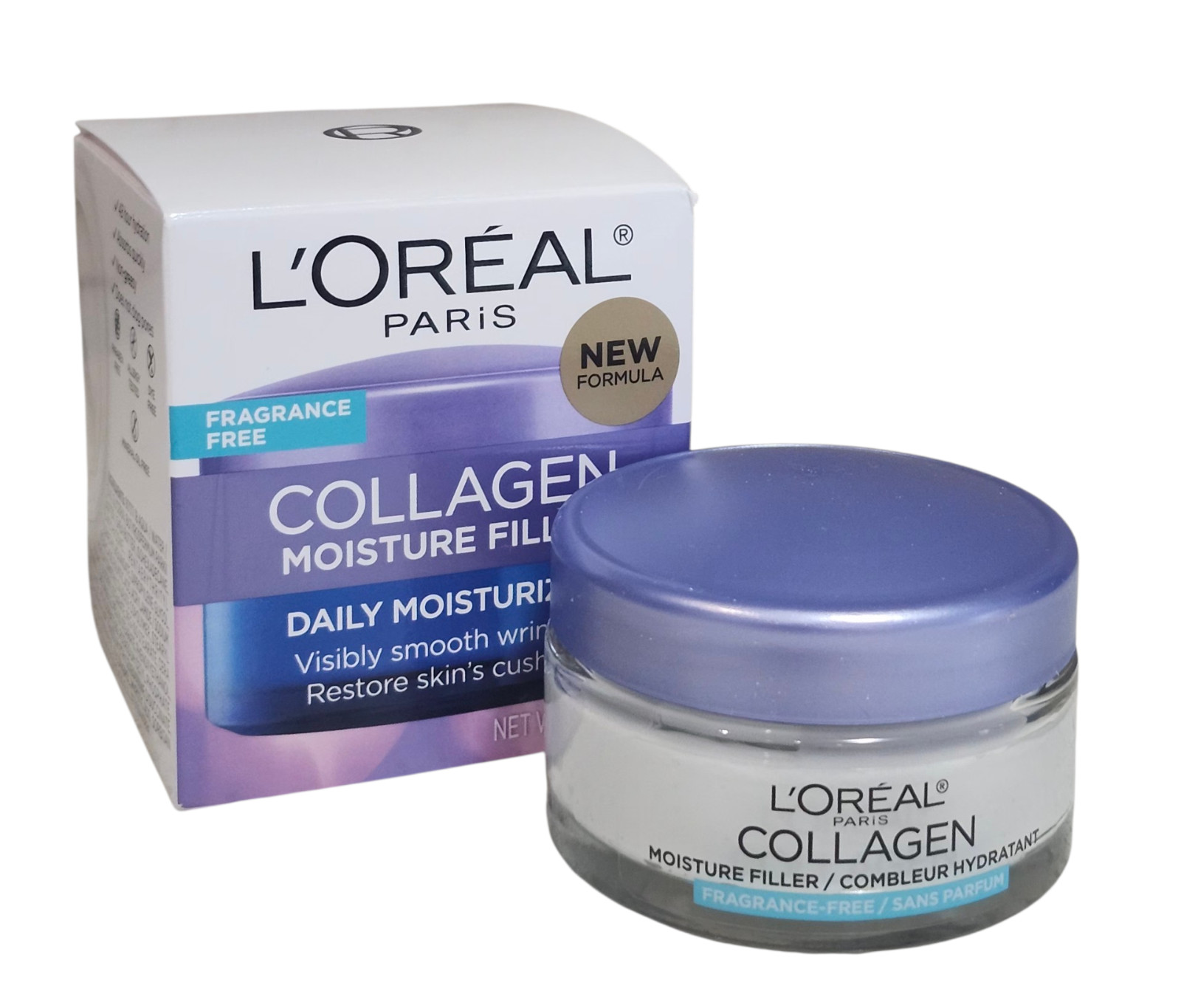 NEW L’Oreal Paris Collagen Moisture Filler Daily Moisturizer Unscented, 1.7oz