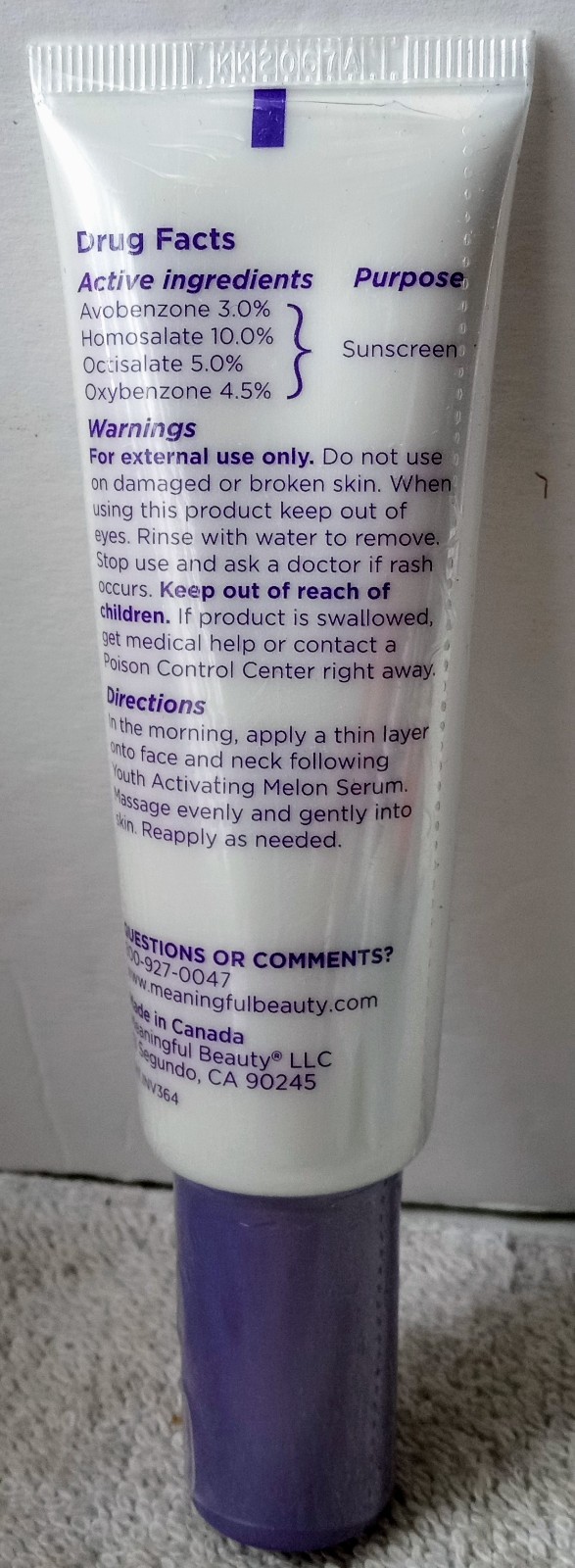 Meaningful Beauty Anti-Aging Day Creme Brd Spectrum SPF 30 Sunscreen 1.7oz Seald
